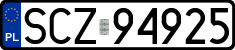 License plates of Poland, Regular car plates