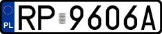 License plates of Poland, Regular car plates