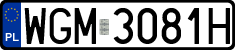 License plates of Poland, Regular car plates