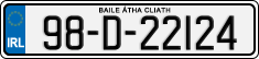 License plate of Ireland, Regular plates