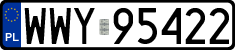 License plates of Poland, Regular car plates