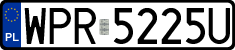 License plates of Poland, Regular car plates
