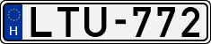 license plates of Hungary, Cars (1990)