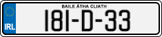 License plate of Ireland, Regular plates