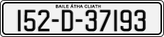 License plate of Ireland, Regular plates