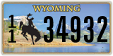 Wyoming, 1(2) 1234X