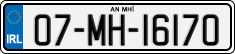 License plate of Ireland, Regular plates