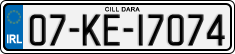 License plate of Ireland, Regular plates