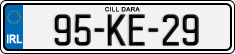 License plate of Ireland, Regular plates