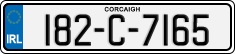 License plate of Ireland, Regular plates