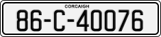 License plate of Ireland, Regular plates