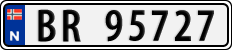 License plate of Norway, Cars