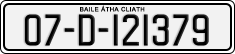 License plate of Ireland, Regular plates