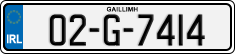 License plate of Ireland, Regular plates