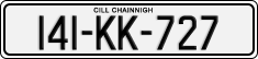 License plate of Ireland, Regular plates
