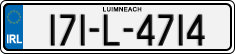 License plate of Ireland, Regular plates