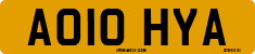 License plate of the United Kingdom, 2001 year system