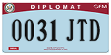 Federal license plates, Diplomatic (United Nations)