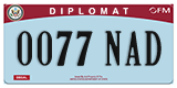 Federal license plates, Diplomatic (United Nations)