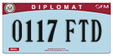 Federal license plates, Diplomatic (United Nations)
