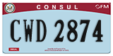 Federal license plates, Diplomatic