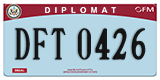 Federal license plates, Diplomatic