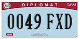 Federal license plates, Diplomatic (United Nations)
