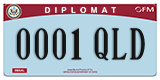 Federal license plates, Diplomatic (United Nations)
