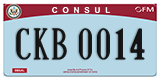 Federal license plates, Diplomatic