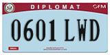 Federal license plates, Diplomatic (United Nations)