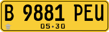 License plate of Indonesia, Commercial vehicles
