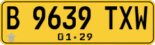 License plate of Indonesia, Commercial vehicles