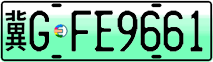 License plate of China, Electric vehicles