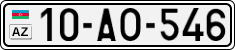 License plate of Azerbaijan, Cars