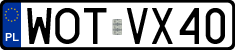 License plates of Poland, Regular car plates