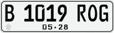 License plate of Indonesia, Regular plates