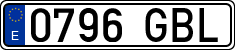 License plates of Spain, Ordinary (2000)
