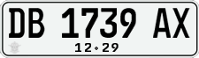 License plate of Indonesia, Regular plates