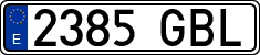 License plates of Spain, Ordinary (2000)