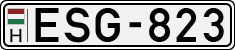 license plates of Hungary, Cars (1990)