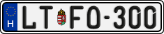 license plates of Hungary, Regular plates (2022)