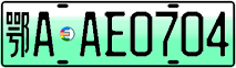 License plate of China, Electric vehicles