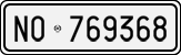 License plate of Italy, Cars (1927 year series)