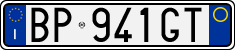 License plate of Italy, Cars (1994 year series)