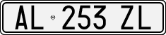 License plate of Italy, Cars (1994 year series)