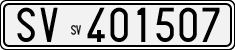 License plate of Italy, Cars (1927 year series)