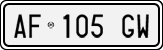 License plate of Italy, Cars (1994 year series)