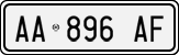 License plate of Italy, Cars (1994 year series)