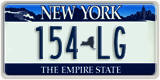 New York, County plate (AB-123)