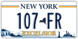 New York, County plate (AB-123)